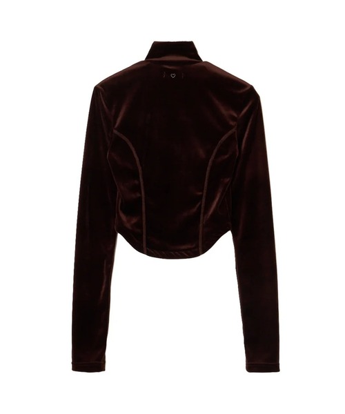 BASICKS（ベイシックス）の「Velvet Zipup Top（その他トップス・レディース・ブラウン/ブラック・S）」の6枚目の写真