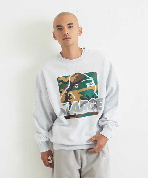 XLARGE(エクストララージ)の「PATTERN OG CREWNECK SWEATSHIRT(スウェット・メンズ・ブラック/ネイビー/アッシュ・XL/L/M/S)」の2枚目の写真