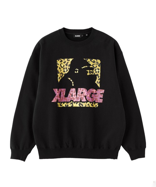 XLARGE(エクストララージ)の「PATTERN OG CREWNECK SWEATSHIRT(スウェット・メンズ・ブラック/ネイビー/アッシュ・XL/L/M/S)」の1枚目の写真