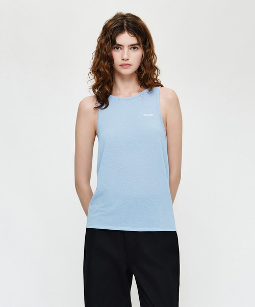 MARITHE + FRANCOIS GIRBAUD（マリテフランソワジルボー）の「W HENLEY NECK LAYERED LONG SLEEVE TEE（Tシャツ/カットソー・レディース・ネイビー/チャコール・SMALL/MEDIUM）」の7枚目の写真