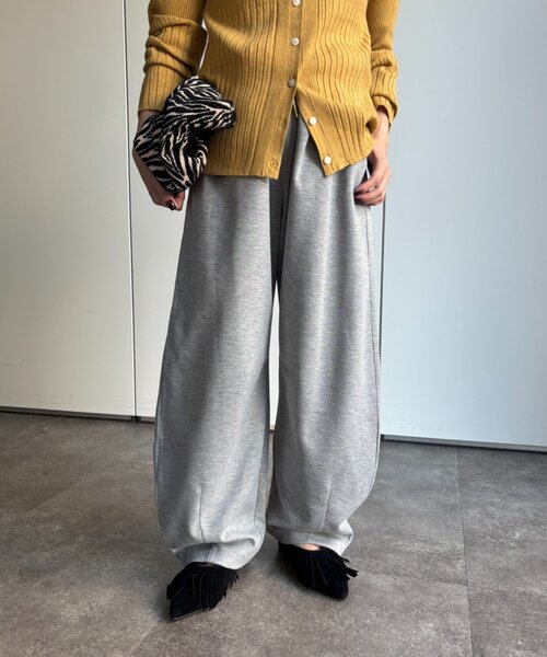 Jena espace merveilleux(ジェナ エスパスメルヴェイユ)の「【PalinkA/パリンカ】ダンボールカーブパンツ(その他パンツ・レディース・ライトグレー/ブルー・FREE)」の1枚目の写真