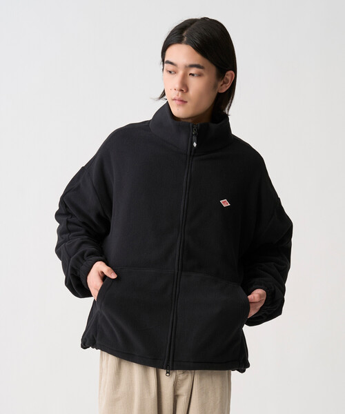 DANTON（ダントン）の「Men’s Micro Fleece Zip Up Blouson（ブルゾン・メンズ・ブラック/チャコール/グレイッシュベージュ・S/M/L/XL）」の4枚目の写真