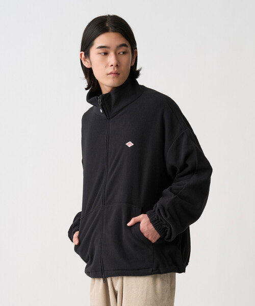 DANTON（ダントン）の「Men’s Micro Fleece Zip Up Blouson（ブルゾン・メンズ・ブラック/チャコール/グレイッシュベージュ・S/M/L/XL）」の5枚目の写真