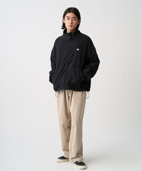 DANTON（ダントン）の「Men’s Micro Fleece Zip Up Blouson（ブルゾン・メンズ・ブラック/チャコール/グレイッシュベージュ・S/M/L/XL）」の8枚目の写真