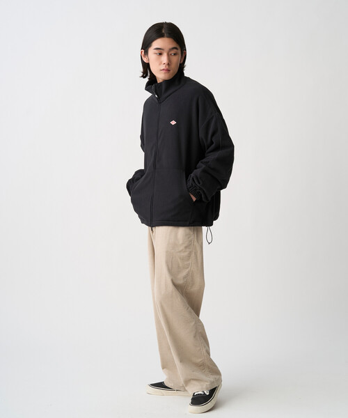 DANTON（ダントン）の「Men’s Micro Fleece Zip Up Blouson（ブルゾン・メンズ・ブラック/チャコール/グレイッシュベージュ・S/M/L/XL）」の9枚目の写真