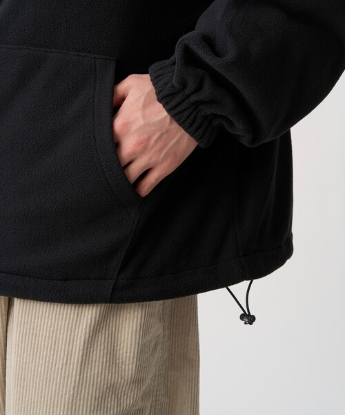 DANTON（ダントン）の「Men’s Micro Fleece Zip Up Blouson（ブルゾン・メンズ・ブラック/チャコール/グレイッシュベージュ・S/M/L/XL）」の10枚目の写真