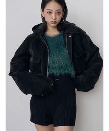 MURUA（ムルーア）の「ラスタースリムパッファーブルゾン　冬服（ブルゾン）」