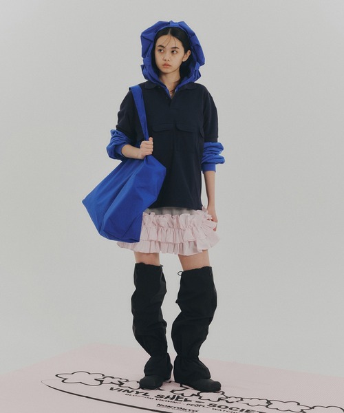 NON TOKYO（ノントーキョー）の「POCKET UV POLO SHIRT（ポロシャツ・レディース・レッド/ネイビー・2/1）」の3枚目の写真