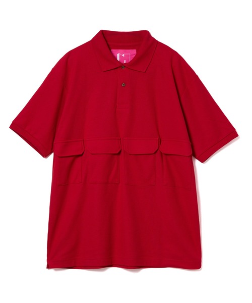 NON TOKYO（ノントーキョー）の「POCKET UV POLO SHIRT（ポロシャツ・レディース・レッド/ネイビー・2/1）」の5枚目の写真