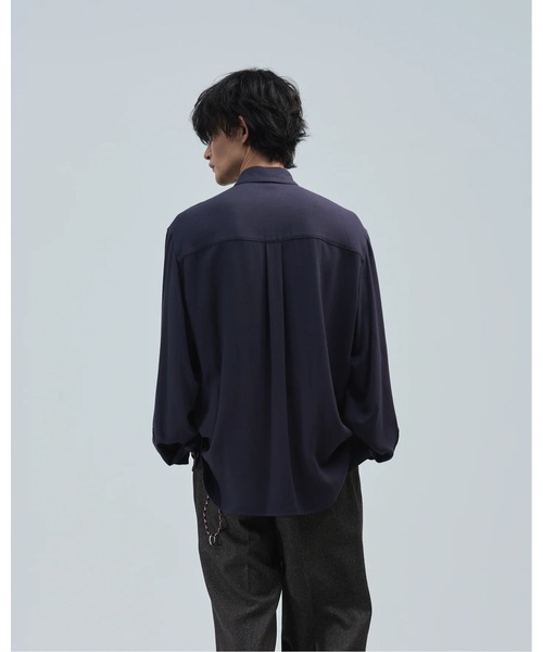 BED J.W. FORD(ベッドフォード)の「【BED J.W. FORD】Ribbon(シャツ/ブラウス・メンズ・ストライプ/ダークネイビー/ブラック・0/1)」の8枚目の写真