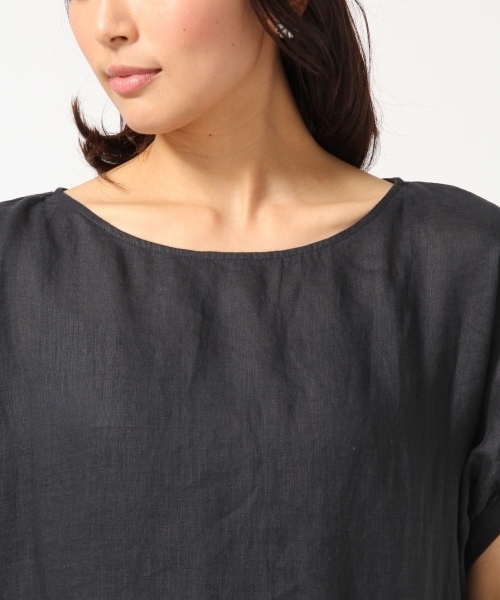 GLOBAL WORK(グローバルワーク)の「【高品質リネン使用】フレンチリネンパフワンピース半袖/715371(ワンピース・レディース・ワインレッド/ホワイト/ブルー/ネイビー・MEDIUM/LARGE)」の18枚目の写真