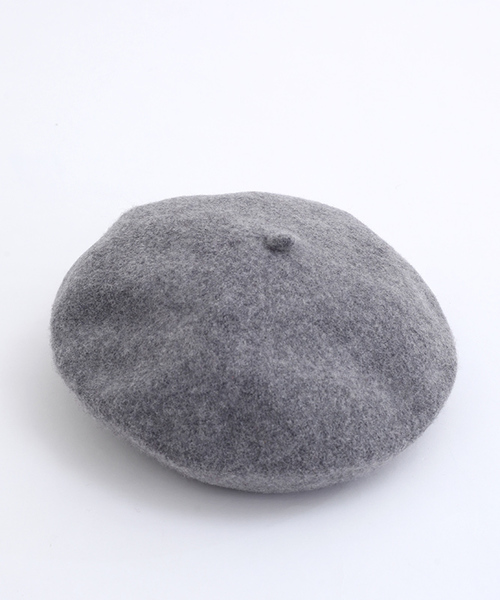 MERLOT（メルロー）の「ウールベレー帽0967（ハンチング/ベレー帽・レディース・ブラウン/グリーン/ブラック/カーキ/チャコールグレー/ネイビー/オレンジ/レッド/グレー/ワインレッド/アイボリー/チェリーピンク/ベージュ・FREE）」の5枚目の写真