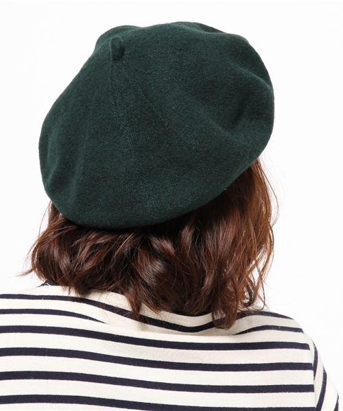 MERLOT（メルロー）の「ウールベレー帽0967（ハンチング/ベレー帽・レディース・ブラウン/グリーン/ブラック/カーキ/チャコールグレー/ネイビー/オレンジ/レッド/グレー/ワインレッド/アイボリー/チェリーピンク/ベージュ・FREE）」の17枚目の写真