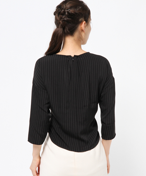 INNOCENT BLUE（イノセントブルー）の「ウエストリボンブラウス（シャツ/ブラウス・レディース・ブラック/ホワイト/ネイビー・MEDIUM/LARGE）」の10枚目の写真