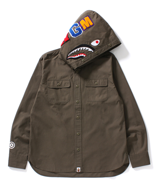 A Bathing Ape アベイシングエイプ の Shark Shirt Hoodie パーカー Wear