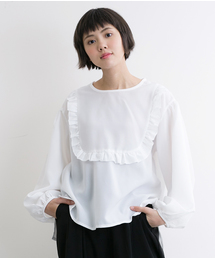 MERLOT | フロントフリルブラウス 5818(シャツ/ブラウス)