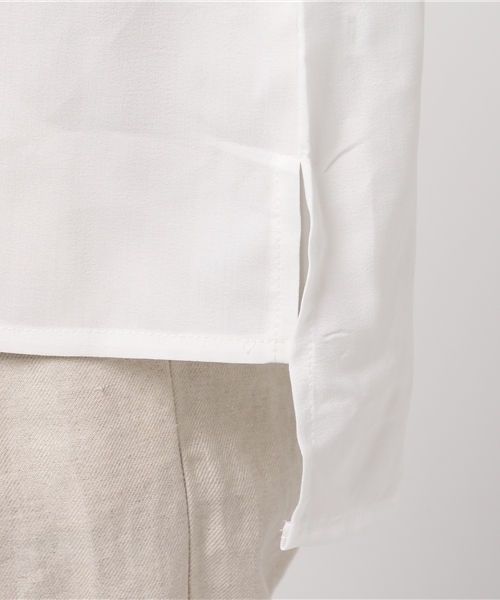 MERLOT（メルロー）の「フロントフリルブラウス 5818（シャツ/ブラウス・レディース・ベージュ/ライトブルー/ホワイト・FREE）」の10枚目の写真