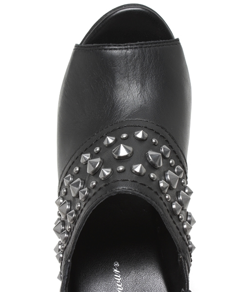 HYSTERIC GLAMOUR（ヒステリックグラマー）の「STUDSレザーウエッジサンダル（スニーカー・レディース・ブラウン/ブラック・23.5cm/24.5cm）」の6枚目の写真