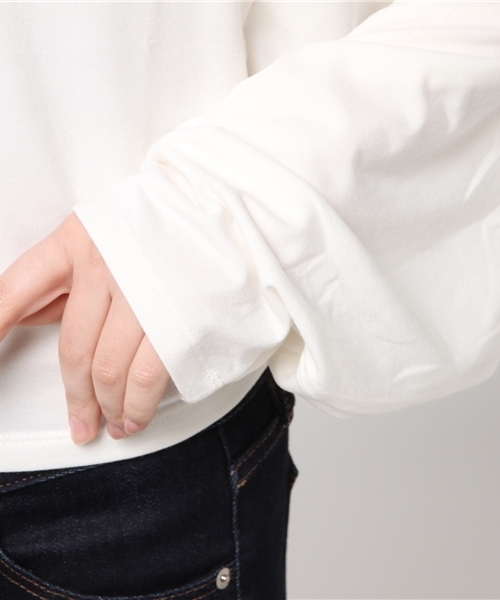 SLY（スライ）の「FRILL OPEN SHOULDER TOPS（Tシャツ/カットソー・レディース・ミント/オフホワイト/ブラック/ライトベージュ・2/1）」の9枚目の写真