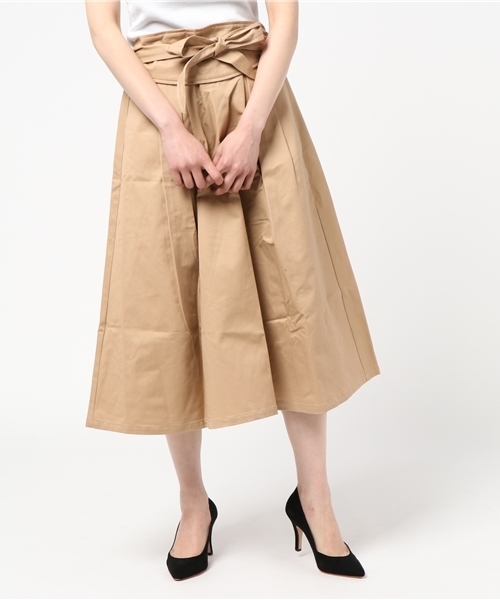 MERLOT（メルロー）の「サッシュベルト付きフレアタックスカート628-5527（スカート・レディース・ベージュ/ネイビー/レッド・FREE）」の16枚目の写真