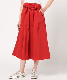 MERLOT | サッシュベルト付きフレアタックスカート628-5527(スカート)