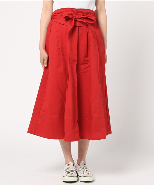 MERLOT（メルロー）の「サッシュベルト付きフレアタックスカート628-5527（スカート・レディース・ベージュ/ネイビー/レッド・FREE）」の11枚目の写真