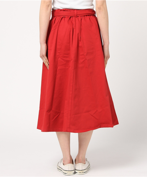 MERLOT（メルロー）の「サッシュベルト付きフレアタックスカート628-5527（スカート・レディース・ベージュ/ネイビー/レッド・FREE）」の6枚目の写真