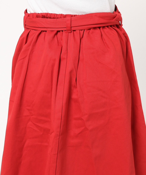 MERLOT（メルロー）の「サッシュベルト付きフレアタックスカート628-5527（スカート・レディース・ベージュ/ネイビー/レッド・FREE）」の8枚目の写真