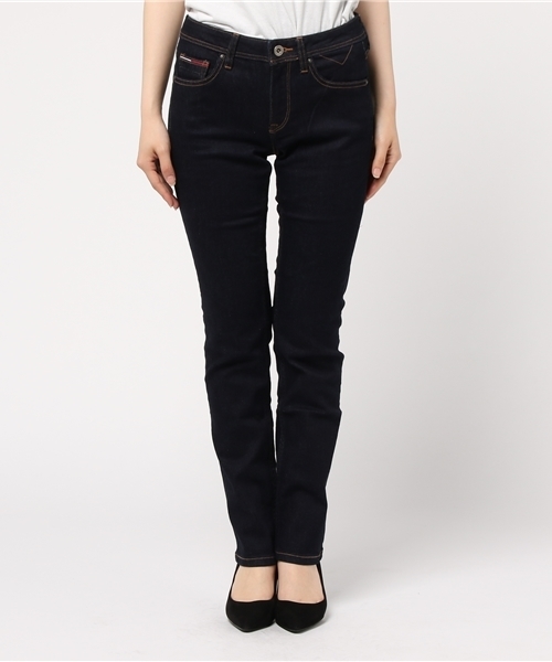 HILFIGER DENIM（ヒルフィガーデニム）の「ストレートフィットジーンズNDST（デニムパンツ・レディース・インディゴブルー・26inch/28inch/24inch/27inch/25inch）」の2枚目の写真