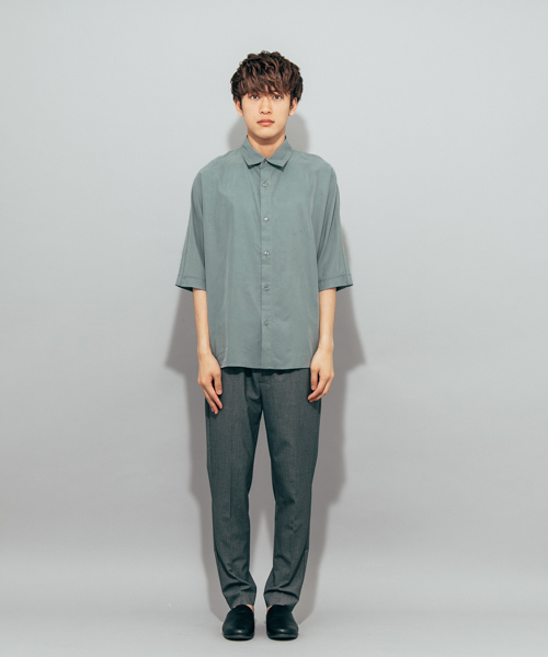 SENSE OF PLACE by URBAN RESEARCH（センスオブプレイスバイアーバンリサーチ）の「モダールドルマンスリーブシャツ(5分袖)（シャツ/ブラウス・メンズ・バーガンディー/ミント/ネイビー・MEDIUM/LARGE）」の16枚目の写真