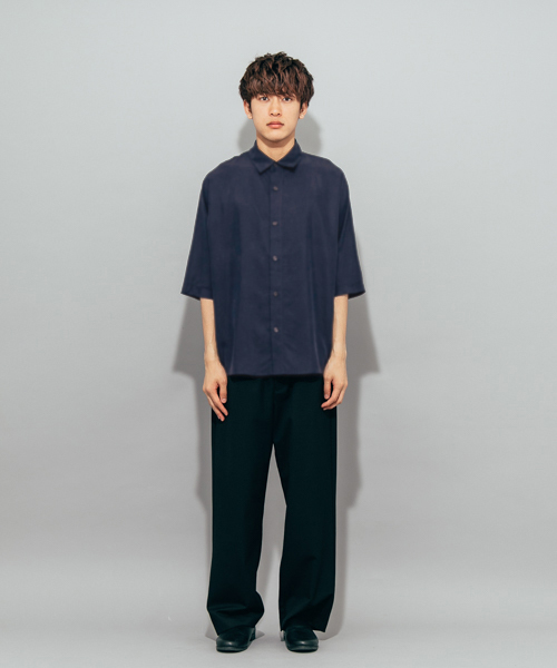 SENSE OF PLACE by URBAN RESEARCH（センスオブプレイスバイアーバンリサーチ）の「モダールドルマンスリーブシャツ(5分袖)（シャツ/ブラウス・メンズ・バーガンディー/ミント/ネイビー・MEDIUM/LARGE）」の18枚目の写真