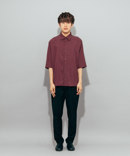 SENSE OF PLACE by URBAN RESEARCH（センスオブプレイスバイアーバンリサーチ）の「モダールドルマンスリーブシャツ(5分袖)（シャツ/ブラウス・メンズ・バーガンディー/ミント/ネイビー・MEDIUM/LARGE）」の20枚目の写真