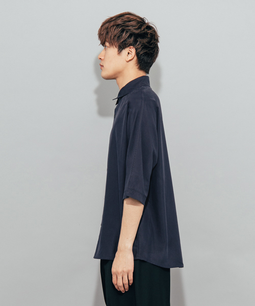 SENSE OF PLACE by URBAN RESEARCH（センスオブプレイスバイアーバンリサーチ）の「モダールドルマンスリーブシャツ(5分袖)（シャツ/ブラウス・メンズ・バーガンディー/ミント/ネイビー・MEDIUM/LARGE）」の11枚目の写真