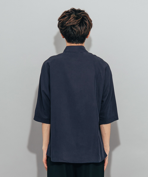 SENSE OF PLACE by URBAN RESEARCH（センスオブプレイスバイアーバンリサーチ）の「モダールドルマンスリーブシャツ(5分袖)（シャツ/ブラウス・メンズ・バーガンディー/ミント/ネイビー・MEDIUM/LARGE）」の12枚目の写真