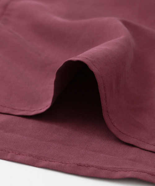 SENSE OF PLACE by URBAN RESEARCH（センスオブプレイスバイアーバンリサーチ）の「モダールドルマンスリーブシャツ(5分袖)（シャツ/ブラウス・メンズ・バーガンディー/ミント/ネイビー・MEDIUM/LARGE）」の4枚目の写真