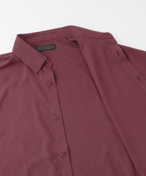 SENSE OF PLACE by URBAN RESEARCH（センスオブプレイスバイアーバンリサーチ）の「モダールドルマンスリーブシャツ(5分袖)（シャツ/ブラウス・メンズ・バーガンディー/ミント/ネイビー・MEDIUM/LARGE）」の5枚目の写真