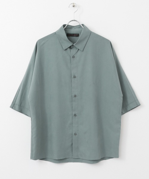 SENSE OF PLACE by URBAN RESEARCH（センスオブプレイスバイアーバンリサーチ）の「モダールドルマンスリーブシャツ(5分袖)（シャツ/ブラウス・メンズ・バーガンディー/ミント/ネイビー・MEDIUM/LARGE）」の7枚目の写真