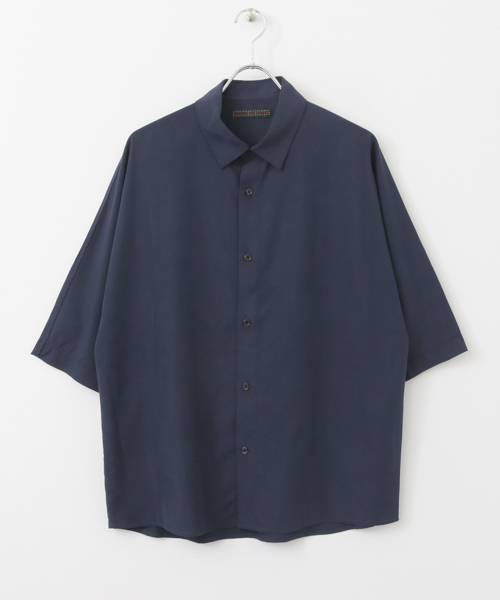 SENSE OF PLACE by URBAN RESEARCH（センスオブプレイスバイアーバンリサーチ）の「モダールドルマンスリーブシャツ(5分袖)（シャツ/ブラウス・メンズ・バーガンディー/ミント/ネイビー・MEDIUM/LARGE）」の8枚目の写真