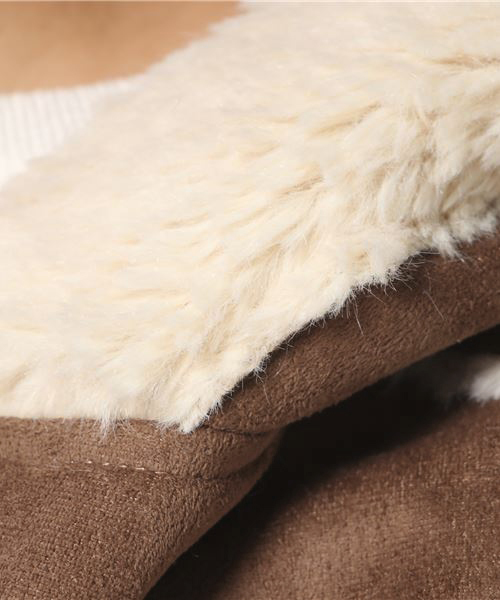 チャイハネ（チャイハネ）の「【チャイハネ】フォークロアフェイクムートンコート（その他アウター・レディース・ベージュ/ネイビー・FREE）」の11枚目の写真