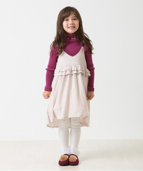 apres les cours(アプレレクール)の「キャミソールワンピース(ワンピース・キッズ・アイボリー/ネイビー・80/90/100/110/120/130/140)」の3枚目の写真