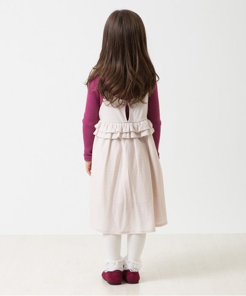 apres les cours(アプレレクール)の「キャミソールワンピース(ワンピース・キッズ・アイボリー/ネイビー・80/90/100/110/120/130/140)」の4枚目の写真