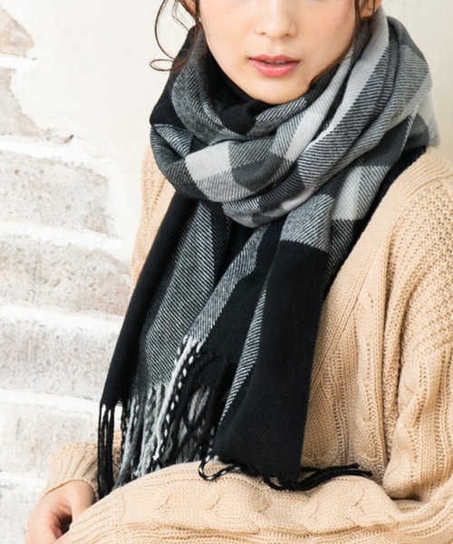 QUEENHEAD(クイーンヘッド)の「カラーストール 大判マフラー(マフラー・レディース・ブラック/ベージュ/ネイビー/レッド/カーキ/ターコイズブルー/ダークグレー/その他1/その他2/その他3/その他4/その他5/その他6/その他7/その他8/その他9/その他10/その他11/その他12/ライトベージュ/その他13/ライトグレー/その他14・FREE)」の11枚目の写真