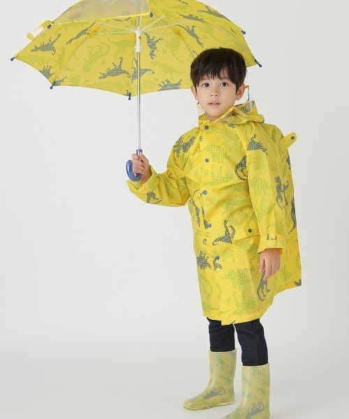 HAKKA KIDS（ハッカキッズ）の「デジタルダイナソープリント傘（長傘・キッズ・ブルー/ライトグリーン/イエロー・S/M/L）」の2枚目の写真