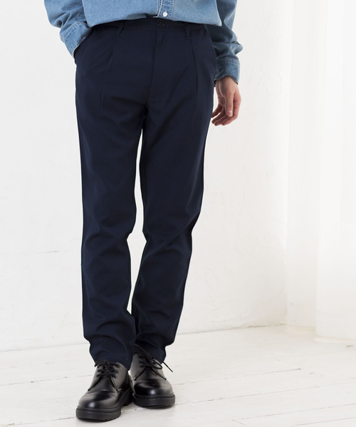 WEGO(ウィゴー)の「WEGO/ストレッチスリムテーパードスラックス(スラックス・メンズ・ブラック/ネイビー・LARGE/MEDIUM/SMALL)」の1枚目の写真