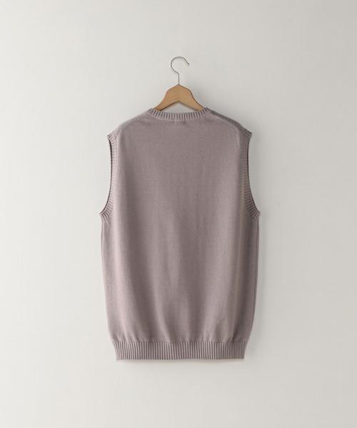 Steven Alan（スティーブンアラン）の「＜Steven Alan＞ MGG COTTON VEST/ニットベスト（ベスト・メンズ・グレー/ネイビー・X-LARGE/SMALL/MEDIUM/LARGE）」の10枚目の写真