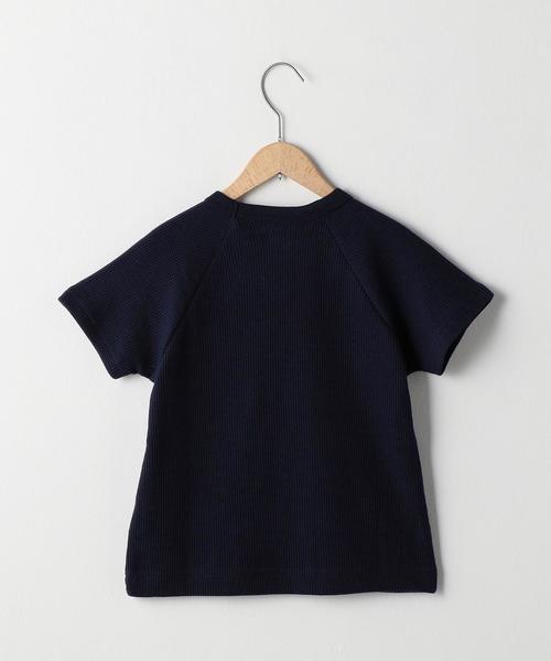 coen（コーエン）の「【coen キッズ / ジュニア】ふんわりラグランワッフルＴシャツ(100～150cm)（Tシャツ/カットソー・キッズ・ホワイト/ネイビー/ピンク・100/110/120/130/140/150）」の6枚目の写真