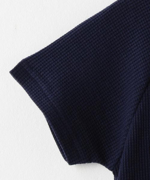 coen（コーエン）の「【coen キッズ / ジュニア】ふんわりラグランワッフルＴシャツ(100～150cm)（Tシャツ/カットソー・キッズ・ホワイト/ネイビー/ピンク・100/110/120/130/140/150）」の4枚目の写真