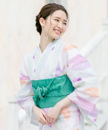 bonheur saisons | 浴衣3点セット (浴衣+帯+下駄)「bonheur saisons/ボヌールセゾン」(浴衣)