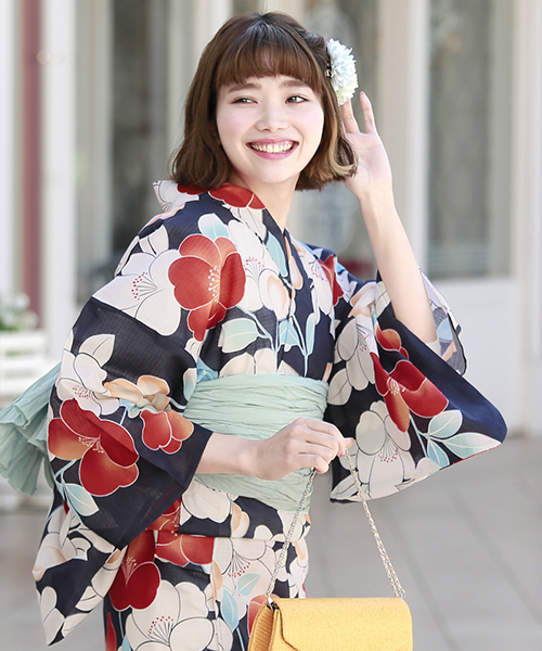 bonheur saisons（ボヌールセゾン）の「浴衣3点セット （浴衣＋帯＋下駄）「bonheur saisons/ボヌールセゾン」（浴衣・レディース・ホワイト系その他/ブルー系その他/レッド系その他/ホワイト×イエロー/ホワイト系その他2/ホワイト系その他3/ホワイト系その他4/ブルー系その他2/ブルー系その他3/ブルー系その他4・FREE）」の7枚目の写真