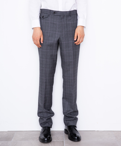 JOHN LAWRENCE SULLIVAN（ジョンローレンスサリバン）の「【JOHN LAWRENCE SULLIVAN】チェックスリムトラウザー（スラックス・メンズ・グレー・44/46）」の3枚目の写真